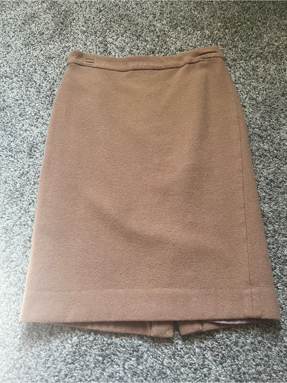J Crew Classic Brown Wool Blend Pencil Skirt
